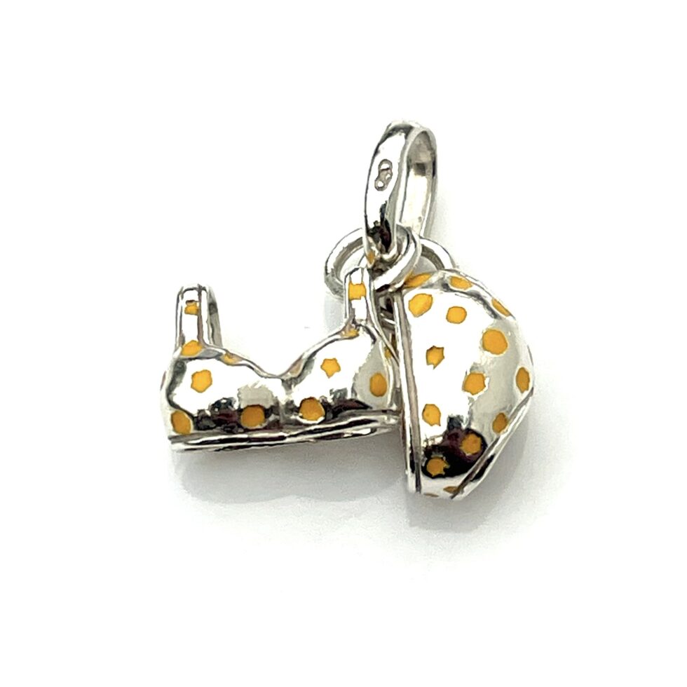 2009 Links of London Yellow Polka Dot Bikini Charm.