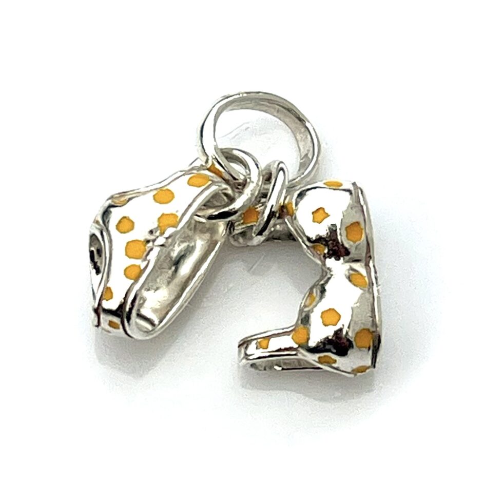 2009 Links of London Yellow Polka Dot Bikini Charm.