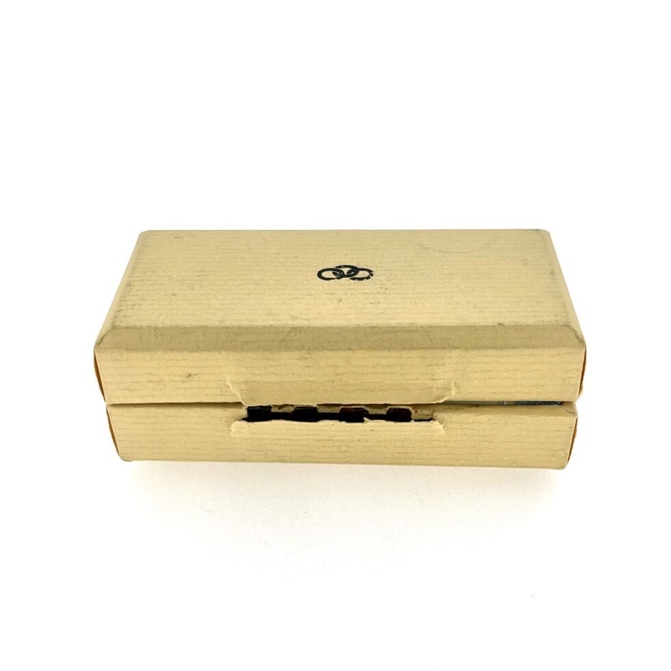 back of Vintage Links of London cufflinks box