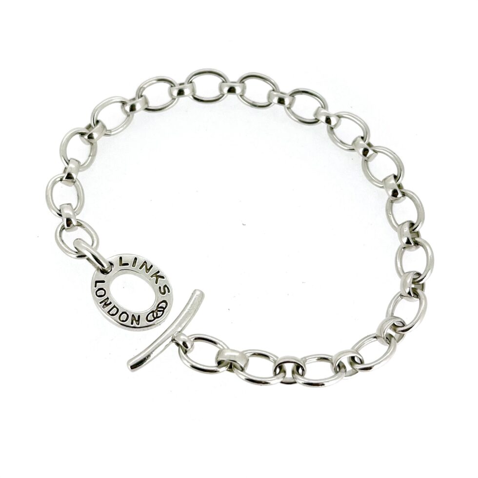 2006 Links of London Sterling Silver Classic Charm Bracelet