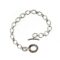 Close-up of the Links of London sterling silver toggle clasp.