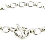 Close-up showing the size comparison of large and small links.