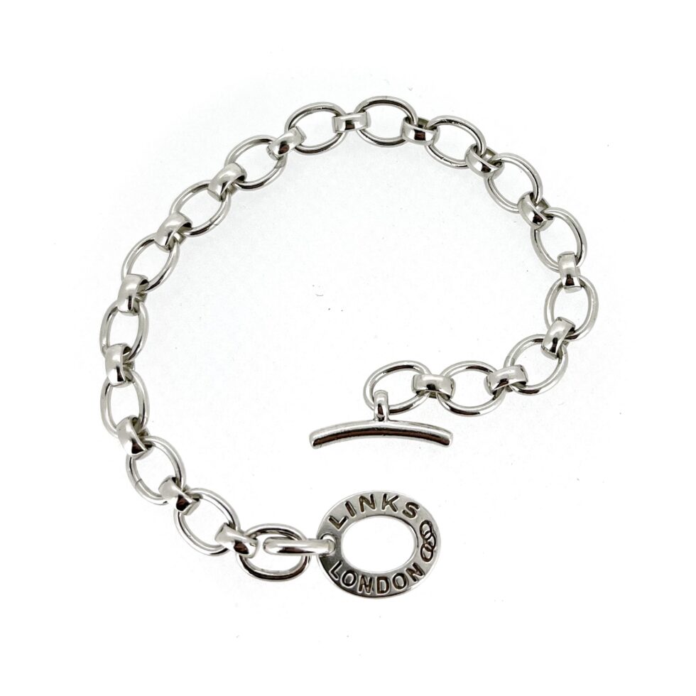2006 Links of London Sterling Silver Classic Charm Bracelet