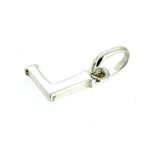 Angled view showing the charm’s dimensions and elegant finish.