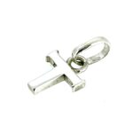 Side view of the Letter T Charm showcasing its polished finish.