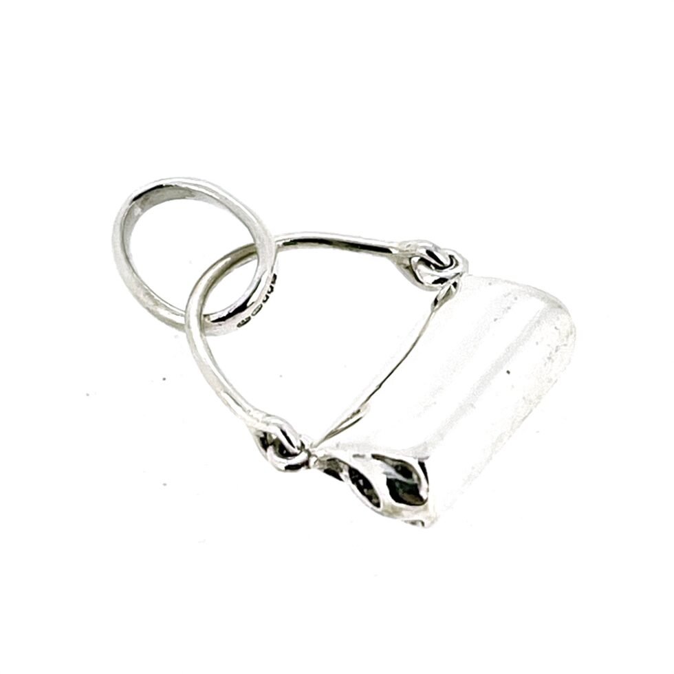 back of vintage 2009 Links of London handbag charm.