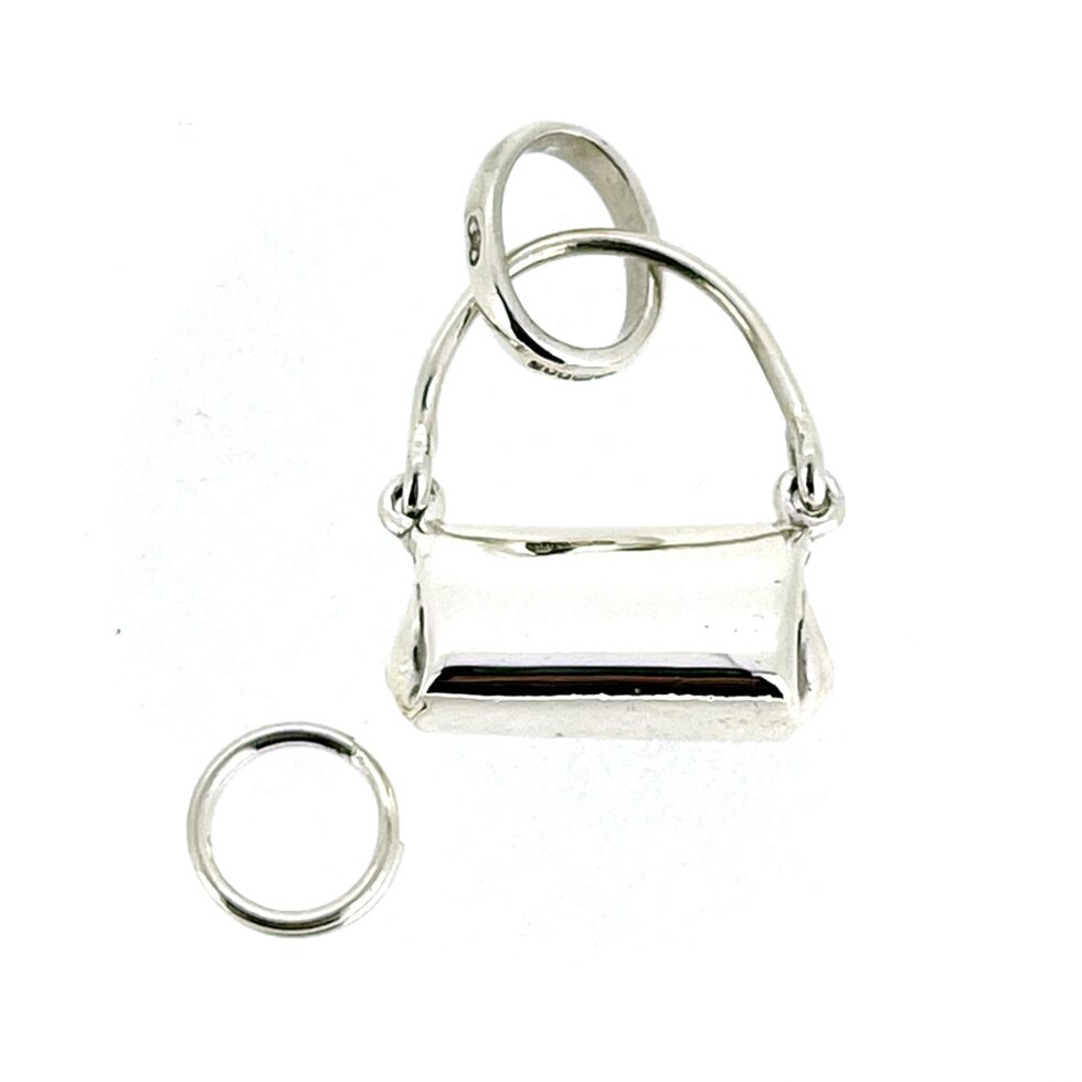 back of vintage 2009 Links of London handbag charm.