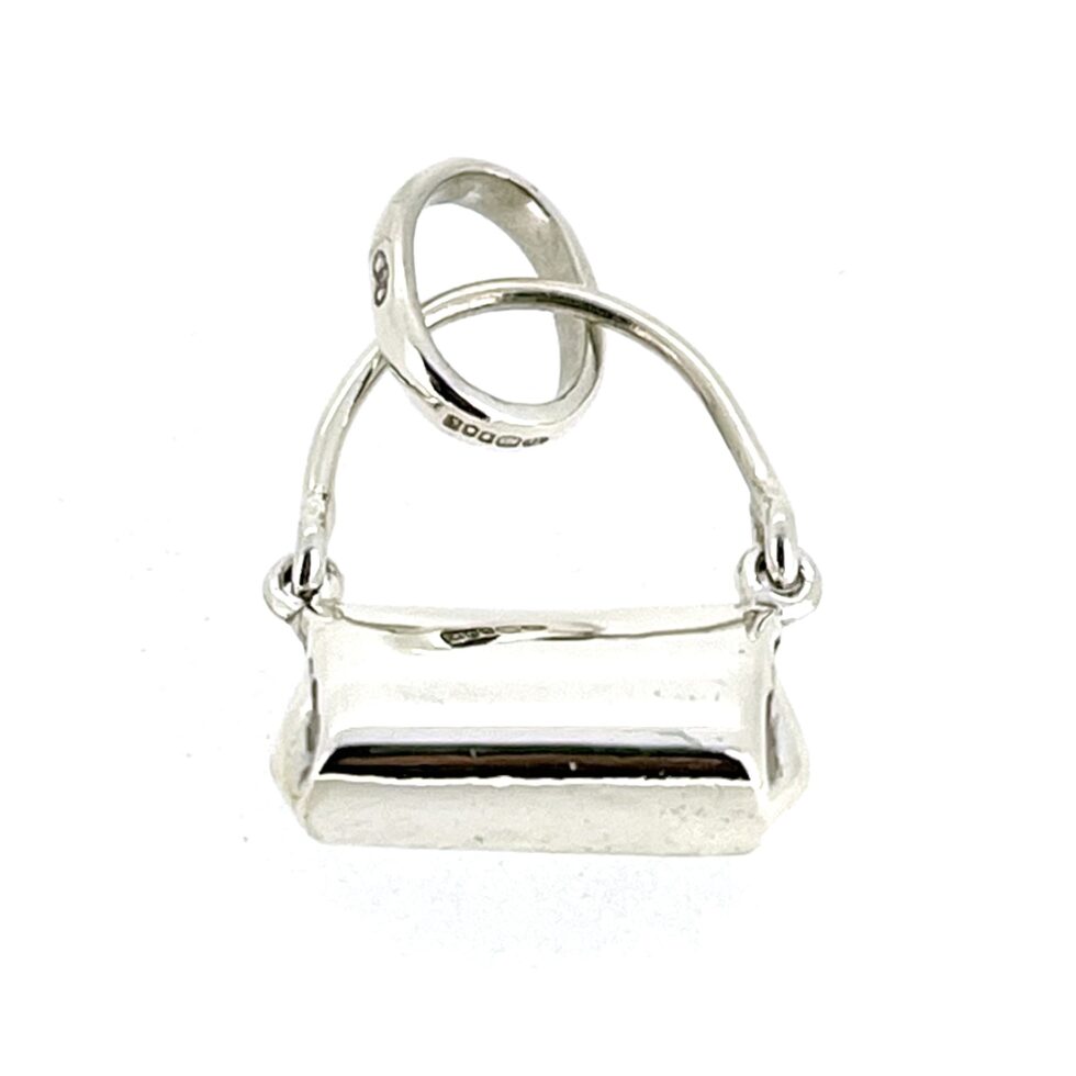 back view of vintage 2009 Links of London handbag charm.