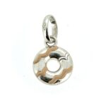 Minimalist shot of the charm on a white background.