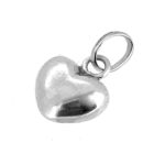 Close-up of the 2010 Links of London Mini Sterling Silver Heart Charm.