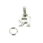 Rear view of the 2010 Links of London Miniature Sterling Silver 'R' Charm.