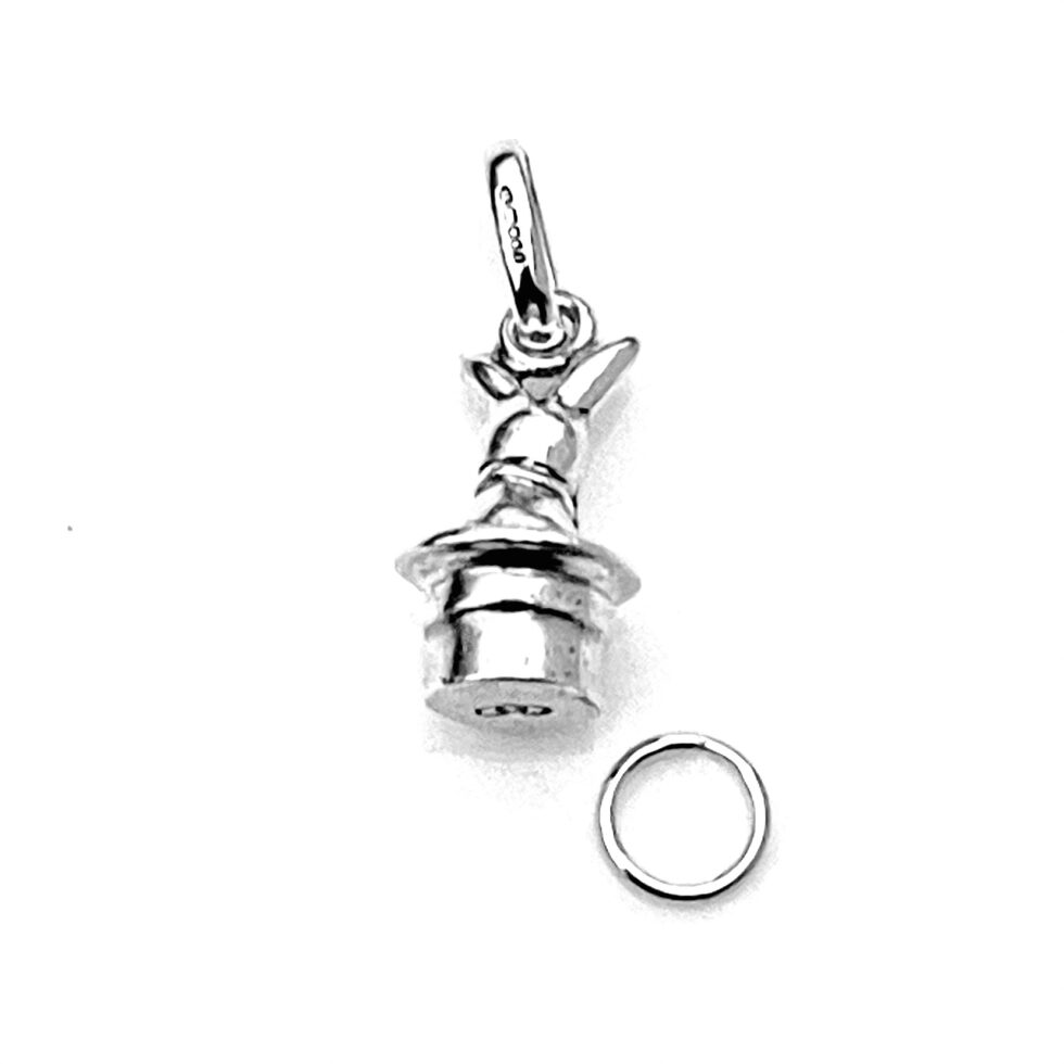 Links of London Rabbit in Top Hat Charm in sterling silver.
