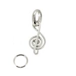 Close-up of the charm’s oval loop/bail and 7mm split ring.