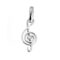 Side profile showing the polished sterling silver finish.
