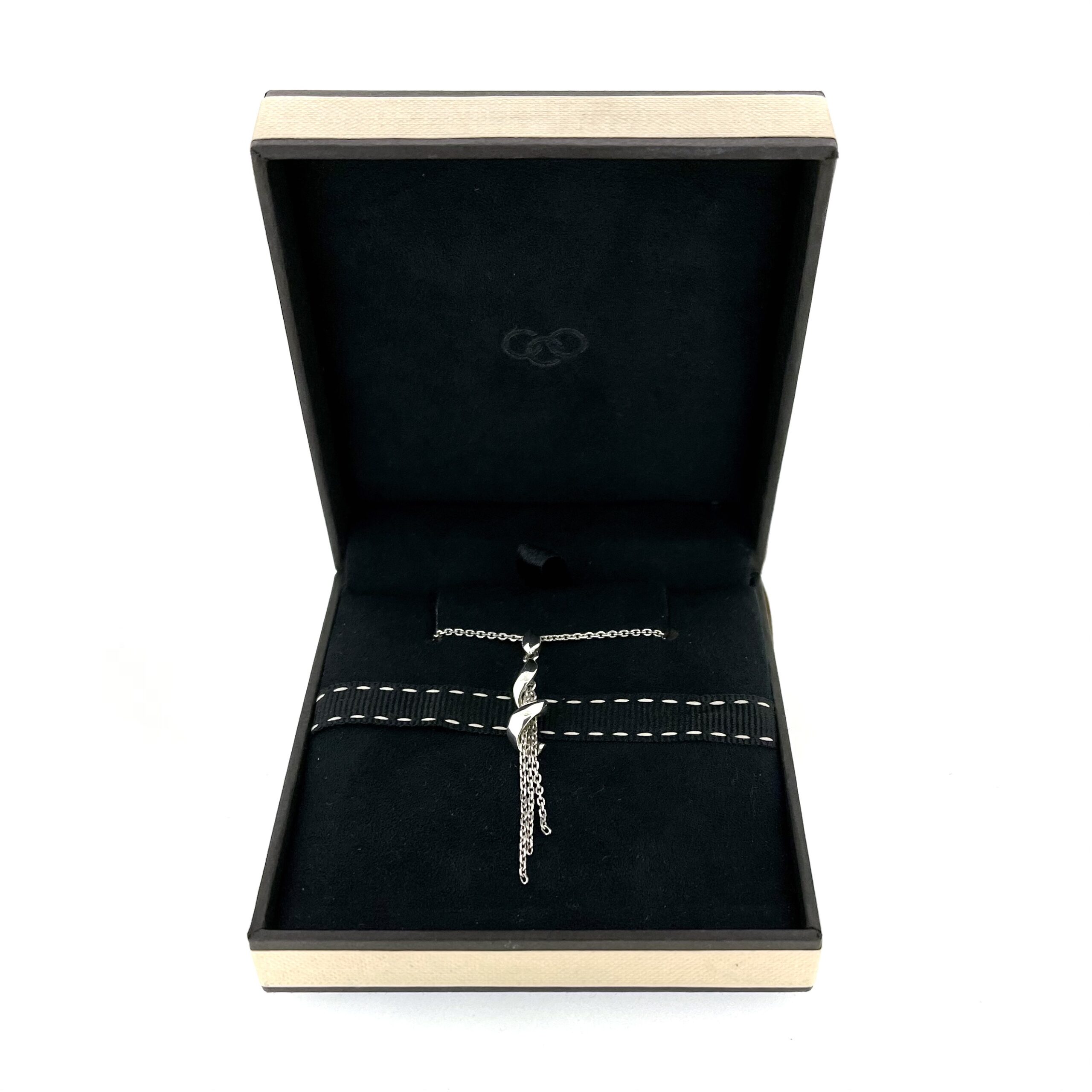 Shown in the original Links of London box with visible wear.