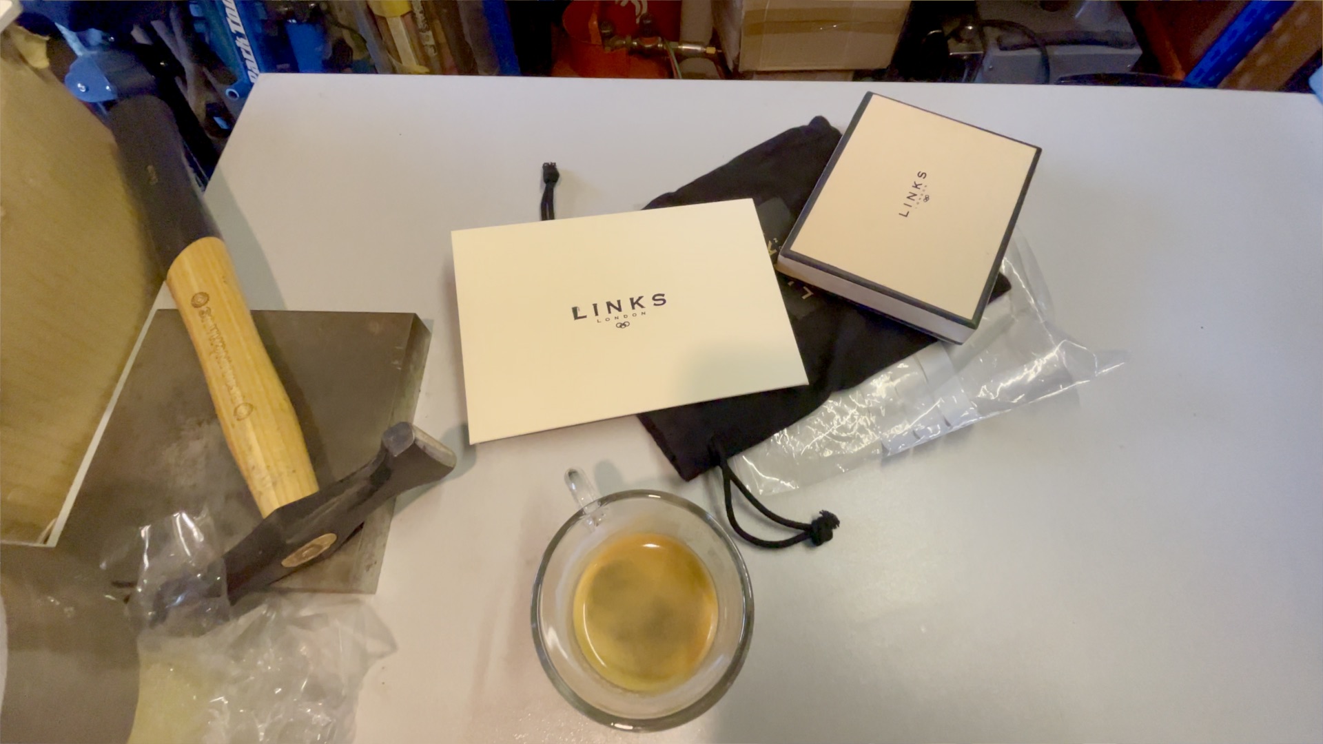 A behind-the-scenes look at Links London’s packaging process for vintage items.