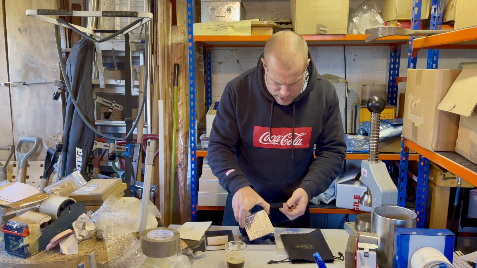 A moment of celebration as Links London ships its first website order.