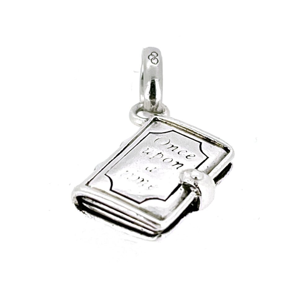 Front view of the 2010 Links of London "Once Upon a Time" Book Charm.