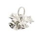 Close-up of the vintage Links of London Sterling Silver Christmas Bells Charm.