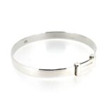 side of the Vintage Links of London Silver Expandable Baby Bracelet.