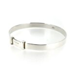 side of the Vintage Links of London Silver Expandable Baby Bracelet.