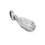 2004 Links of London Sterling Silver Sandal Charm showing side sole