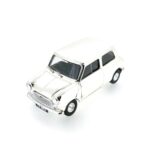 Top-down view showing the compact design of the die-cast Mini Cooper model.