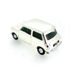 silver-plated Lledo Austin Mini Model with LINKS1 number plate.