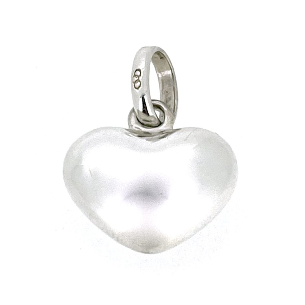 Links of London Puffed Heart Charm in sterling silver.
