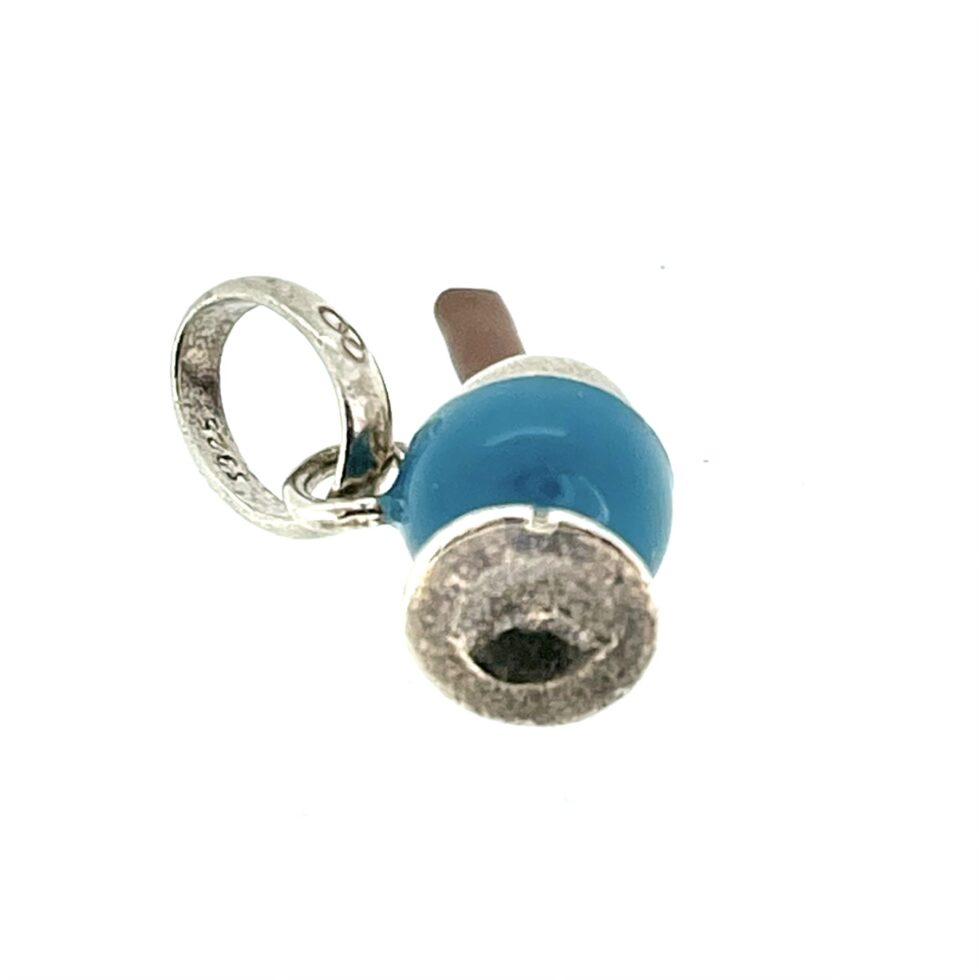 Links of London Eggcup Charm in sterling silver with enamel detailing.