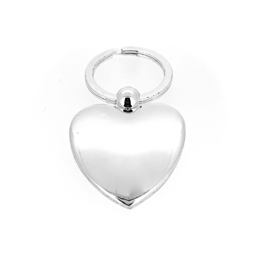polished silver-plated heart keyring by Links of London.