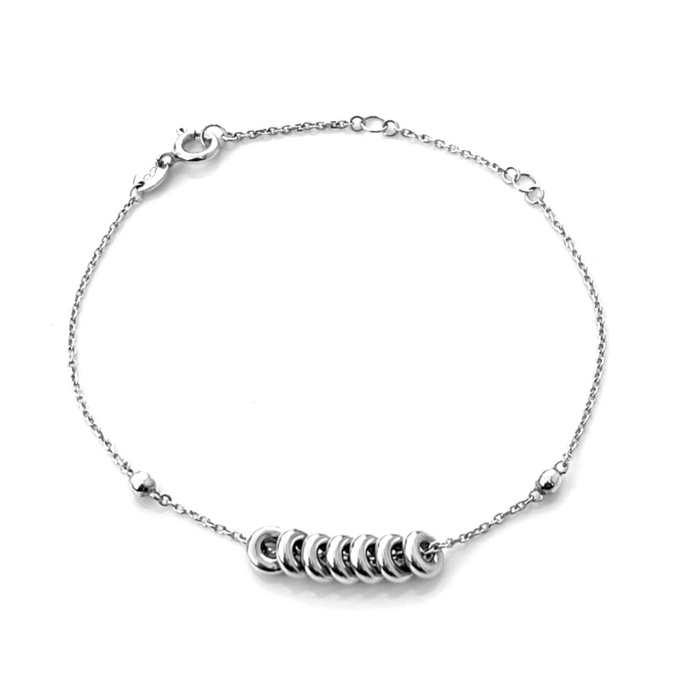 Vintage Links of London Sweetie Chain Bracelet with 7 Sweetie links.