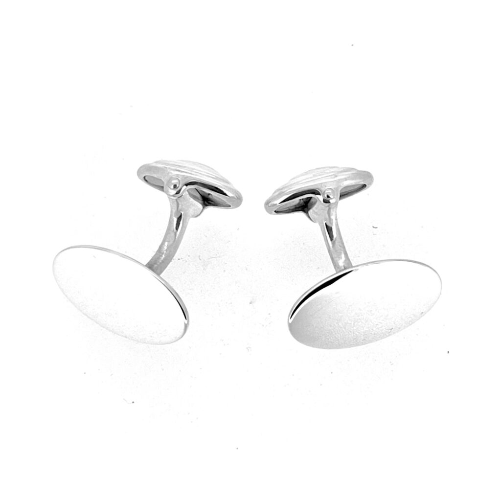 Links of London Men's Classic Oval Sterling Silver Cufflinks