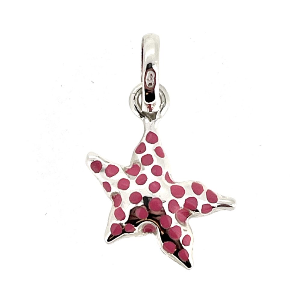 Vintage 2007 Links of London Pink Spotted Starfish Charm