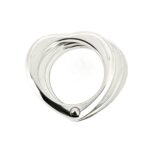 Close-up of the vintage 2011 Links of London Silver Love Note Heart Ring.