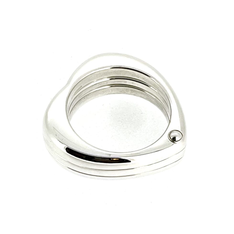 Vintage 2011 Links of London Silver Love Note Heart Ring