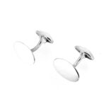 Links of London Men's Classic Oval Sterling Silver Cufflinks