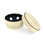 Pair of refurbished sterling silver cufflinks displayed inside an original Links of London box.