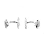 Links of London Men's Classic Oval Sterling Silver Cufflinks