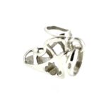 Close-up of the vintage 2007 Links of London Sterling Silver Sandal Wedge Heel Charm.