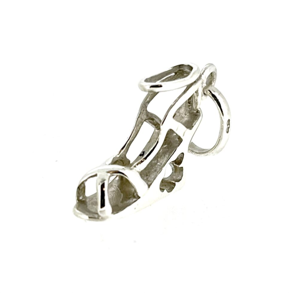 A soft-focus image capturing the shine and depth of the polished silver.