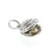 Close-up of the sterling silver oyster shell charm, showing its fine detailing and polished finish.