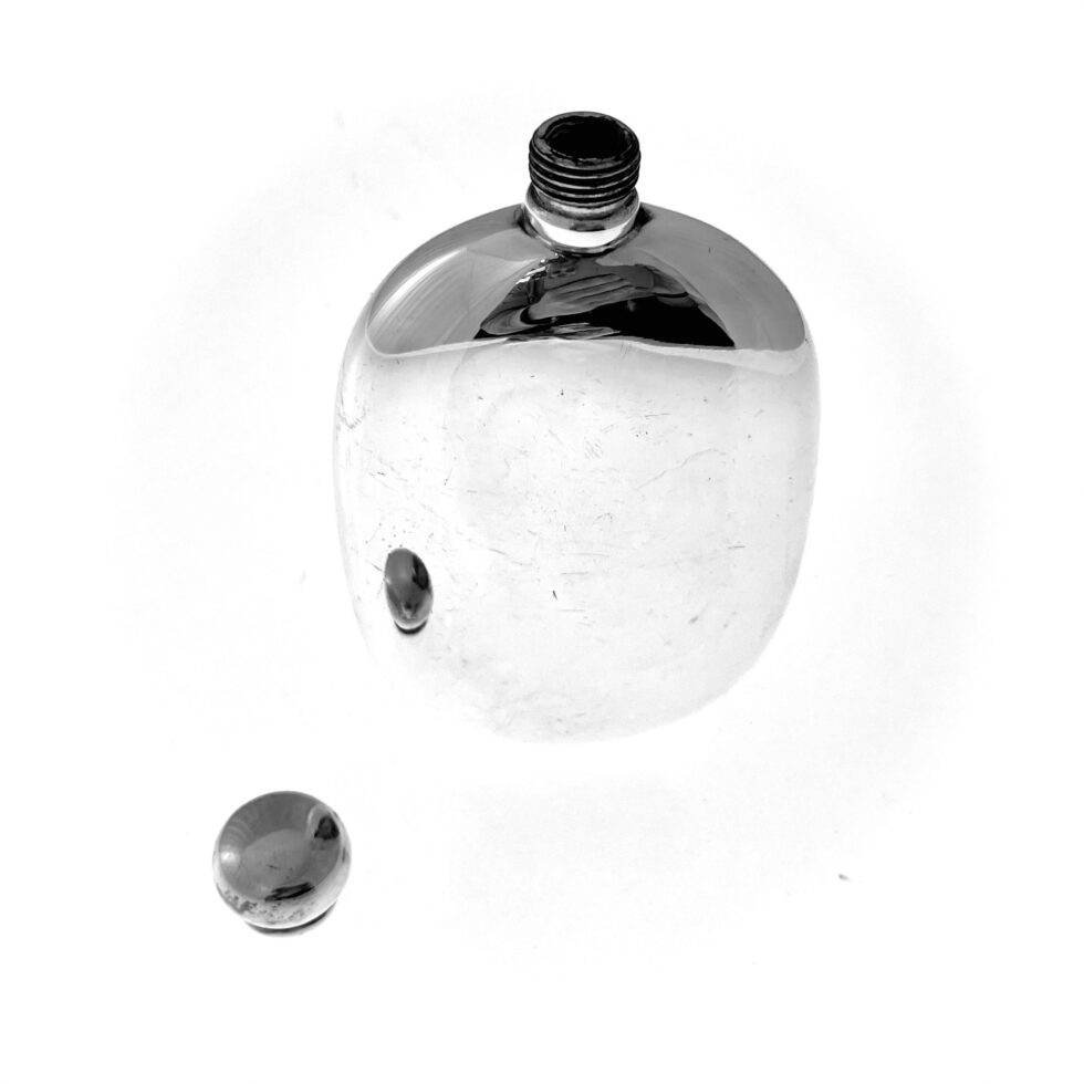 Vintage Links of London Silver Hip Flask | 1990s Restored Collectible