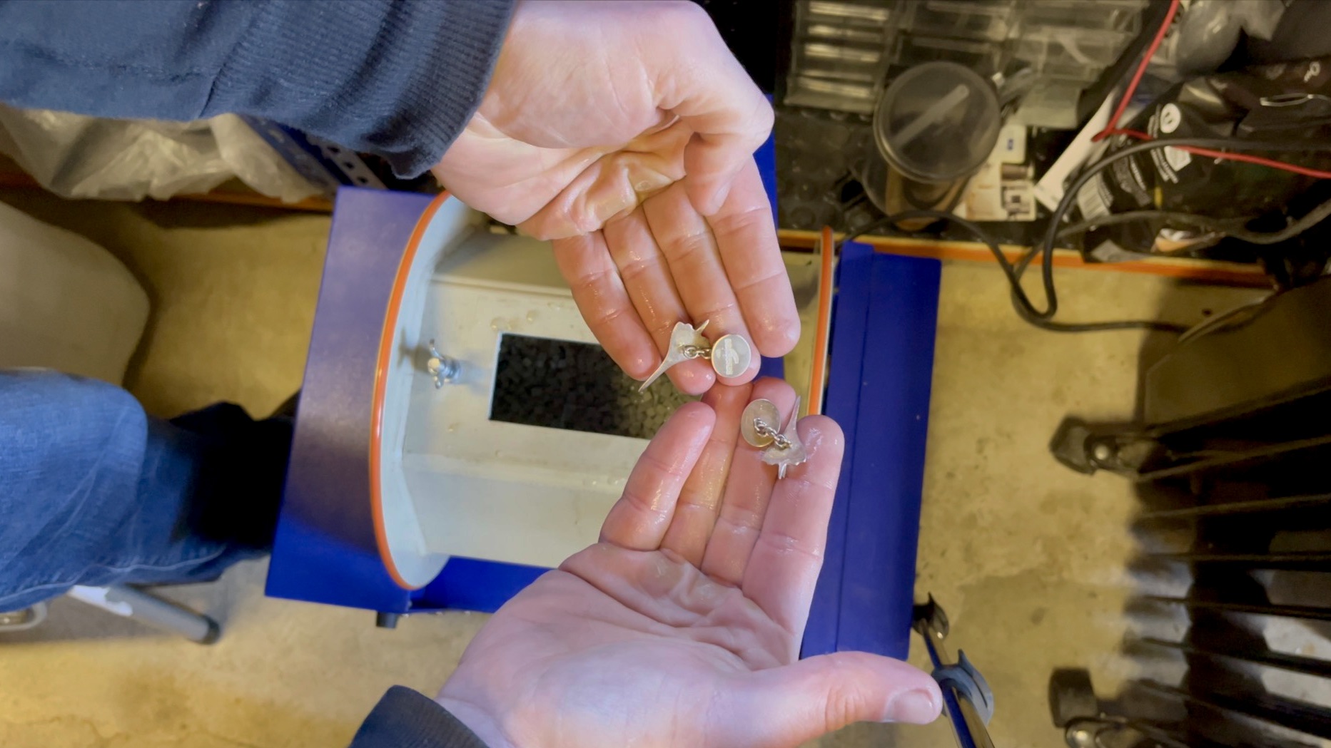 Vintage 1995 Links of London Concord Cufflinks Barrel Polishing