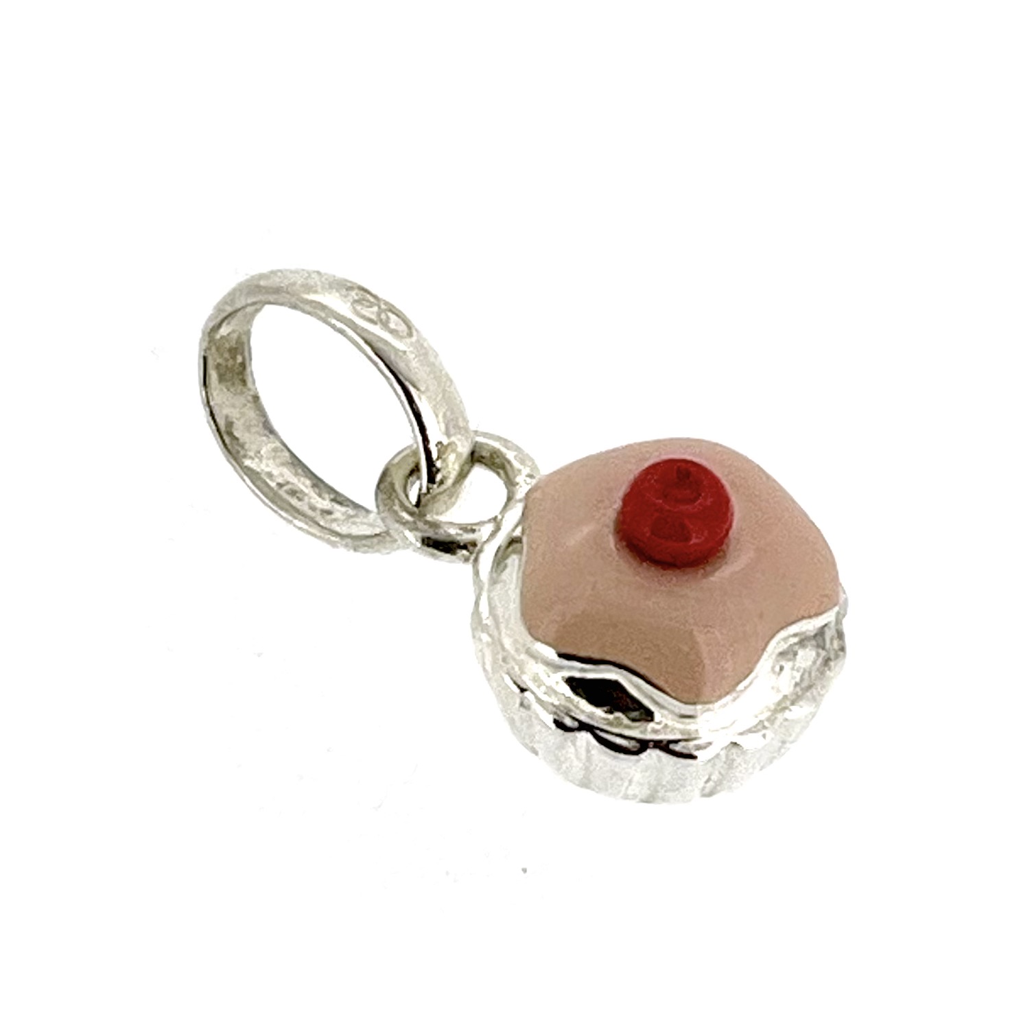 Links of London Cupcake Charm photographed on a white background