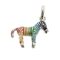 Vintage 2011 Links of London Zebra Charm – Rainbow Enamel Stripes