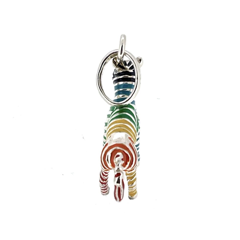 Back view of the charm showing clean polish