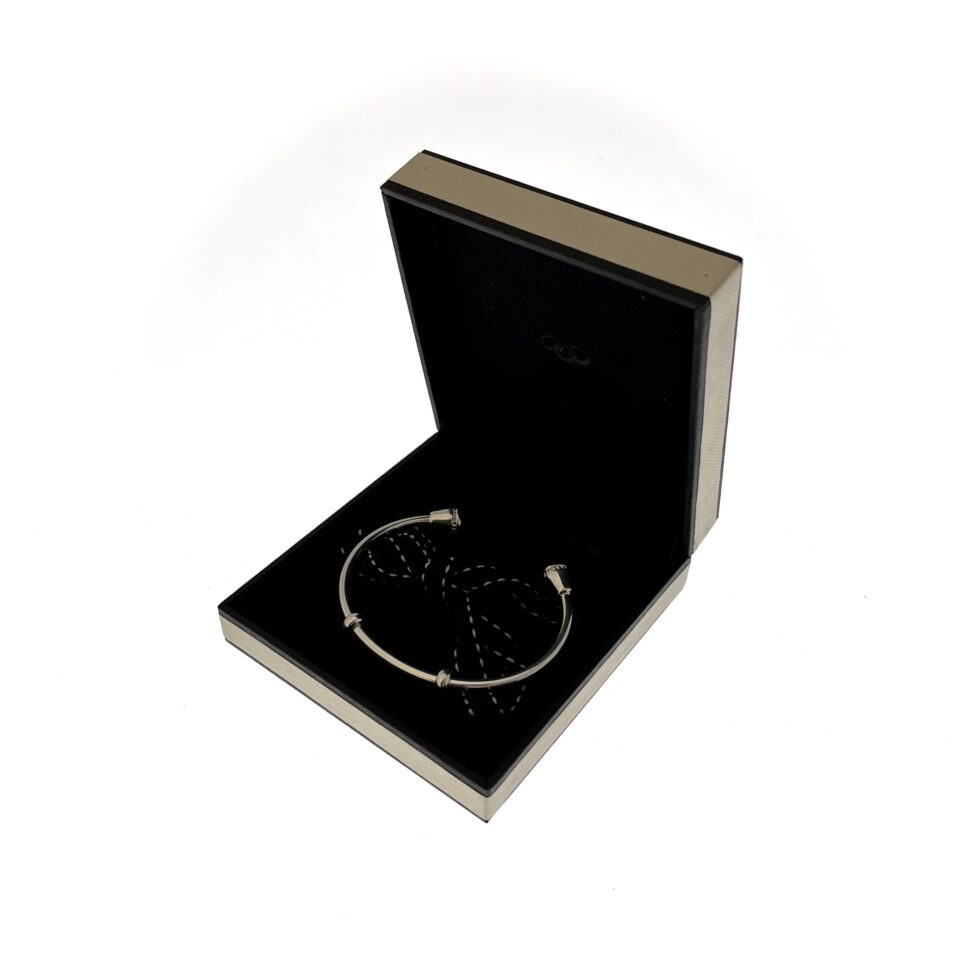 Links of London Amulet Cuff Bangle | Model 5010.3344 | Sterling Silver NOS