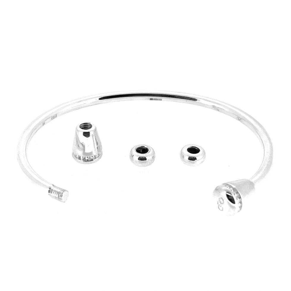 Links of London Amulet Cuff Bangle | Model 5010.3344 | Sterling Silver NOS