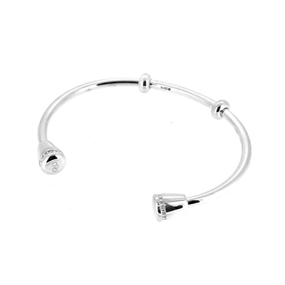 Links of London Amulet Cuff Bangle | Model 5010.3344 | Sterling Silver NOS